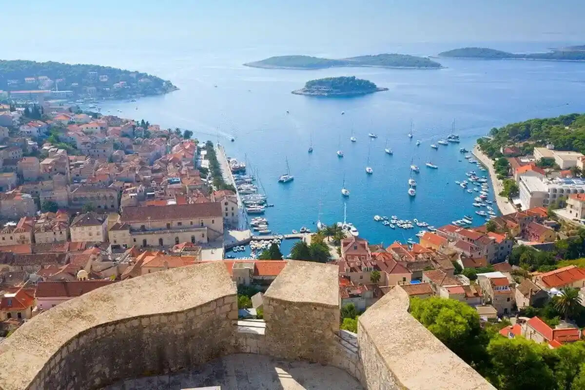 A view from Hvar's Hill fortress – best photo shooting place on all Blue Cave tour